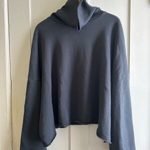 America Eagle Navy Cropped Sweatshirt